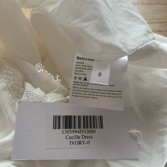 Reformation Cecille Dress || Cream - Picture 11 of 16